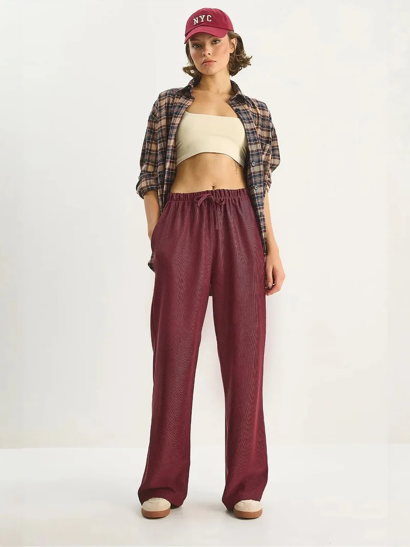 LUCCI High Waist Wide Leg Pants